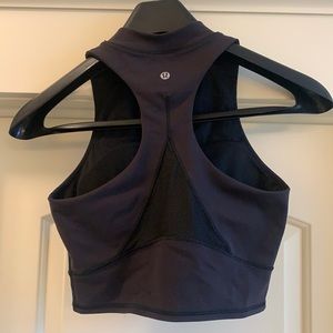 Lululemon High Neck Cropped Top with built in bra
